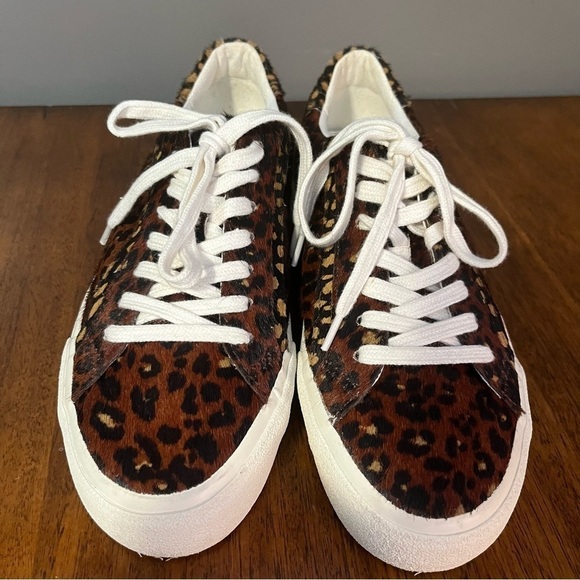 MADEWELL Leopard Print Dyed Calf Hair
Platform Sneakers. Women’s size 6.5. - Picture 4 of 14